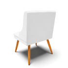 Kit 02 Cadeiras De Jantar Liz Corino Branco Pés Palito Castan