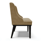 Kit 02 Cadeiras De Jantar Liz Suede Base Fixa Madeira Preto D