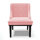 Kit 02 Cadeiras De Jantar Liz Suede Base Fixa Madeira Preto D