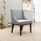 Kit 02 Cadeiras De Jantar Liz Suede Base Fixa Madeira Tabaco