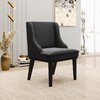 Kit 02 Cadeiras De Jantar Liz Veludo Base Fixa Madeira Preto