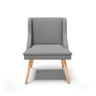 Kit 02 Cadeiras De Jantar Liz Veludo Grafite A131 Pés Palito