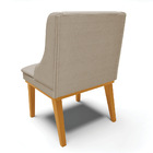 Kit 02 Cadeiras De Jantar Liz Veludo Luxo Base Fixa Madeira C