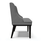 Kit 02 Cadeiras De Jantar Liz Veludo Luxo Grafite A131 Base F
