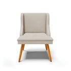 Kit 02 Cadeiras De Jantar Liz Veludo Prata Luxo A129 Pés Pali