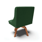 Kit 02 Cadeiras De Jantar Liz Veludo Verde Esmeralda Base Gir