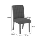 Kit 02 Cadeiras De Jantar Mira Veludo Marrom Base Nature - D'