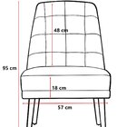 Kit 02 Cadeiras De Jantar Paris Suede Preto