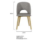 Kit 02 Cadeiras De Jantar Sofia C03 - Doce Sonho Móveis - Fre