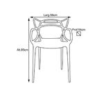 Kit 02 Cadeiras Decorativa Amsterdam Vermelho L15 - Facthus