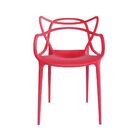 Kit 02 Cadeiras Decorativa Amsterdam Vermelho L15 - Facthus