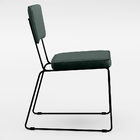 Kit 02 Cadeiras Decorativa Estofada Para Sala Base Em Aço All