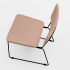 Kit 02 Cadeiras Decorativa Estofada Para Sala De Jantar Base