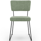 Kit 02 Cadeiras Decorativa Estofada Para Sala De Jantar Base