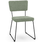 Kit 02 Cadeiras Decorativa Estofada Para Sala De Jantar Base