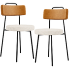 Kit 02 Cadeiras Decorativa Estofada Sala De Jantar Barcelona