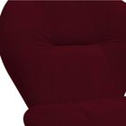 Kit 02 Cadeiras Decorativa Jolly Suede Vinho - Dominic Decor