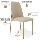 Kit 02 Cadeiras Decorativa Para Sala De Jantar Bella Couríssi