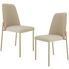 Kit 02 Cadeiras Decorativa Para Sala De Jantar Bella Couríssi