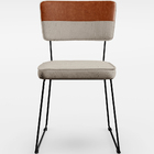 Kit 02 Cadeiras Decorativas Allana L02 Faixa Couríssimo Camel