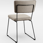 Kit 02 Cadeiras Decorativas Estofada Allana L02 Faixa Facto P