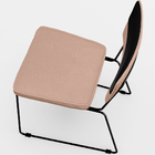 Kit 02 Cadeiras Decorativas Estofada Allana L02 Faixa Facto P