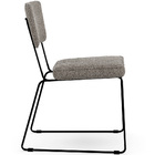 Kit 02 Cadeiras Decorativas Estofada Base De Aço Allana L02 B