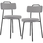 Kit 02 Cadeiras Decorativas Estofada Para Sala De Jantar Barc