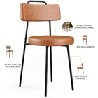 Kit 02 Cadeiras Decorativas Estofada Para Sala De Jantar Barc