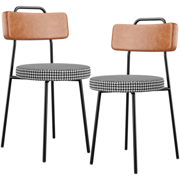 Kit 02 Cadeiras Decorativas Estofada Sala Jantar Barcelona L0