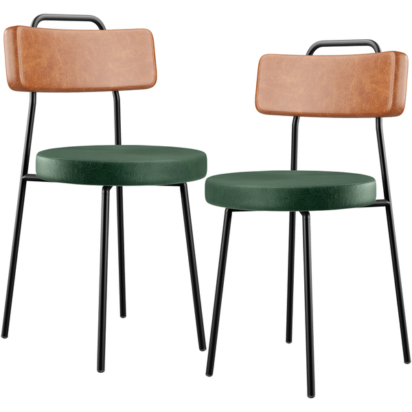 Kit 02 Cadeiras Decorativas Estofada Sala Jantar Barcelona L0