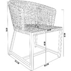 Kit 02 Cadeiras Decorativas Para Área Gourmet Cozinha Corda N