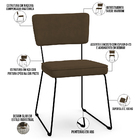 Kit 02 Cadeiras Decorativas Para Sala De Jantar Allana L02 Su