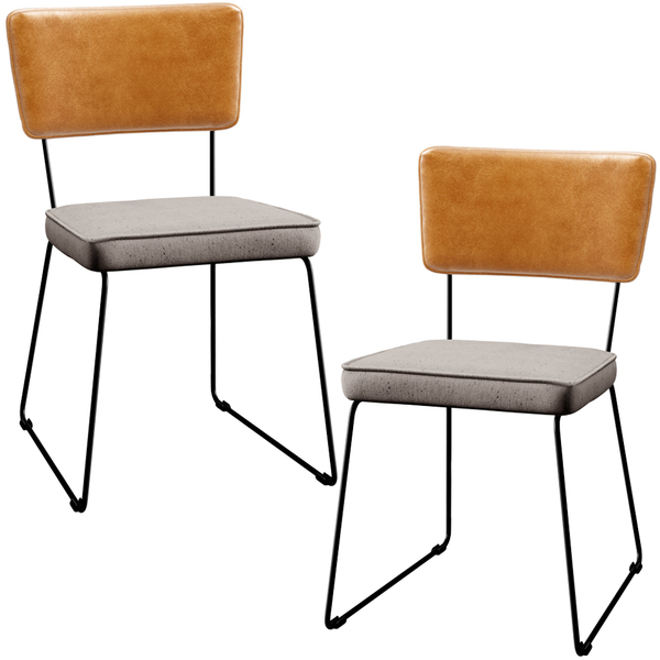 Kit 02 Cadeiras Decorativas Sala De Jantar Allana L02 Couríss