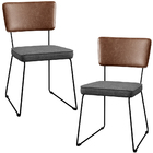 Kit 02 Cadeiras Decorativas Sala Jantar Allana L02 Couríssimo