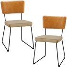 Kit 02 Cadeiras Decorativas Sala Jantar Allana L02 Couríssimo
