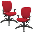 Kit 02 Cadeiras Escritório Diretor Office Giratória Preto Alt