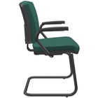 Kit 02 Cadeiras Escritório Fixa Executiva Office Preto Slim B