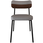 Kit 02 Cadeiras Estofada Para Sala De Jantar Astrid Preto C01