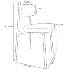 Kit 02 Cadeiras Estofada Para Sala De Jantar Astrid Preto C01