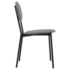 Kit 02 Cadeiras Estofada Para Sala De Jantar Azuri Preto C01