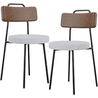 Kit 02 Cadeiras Estofada Para Sala De Jantar Barcelona L02 Co