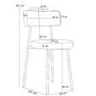 Kit 02 Cadeiras Estofada Para Sala Jantar Barcelona L02 Courí