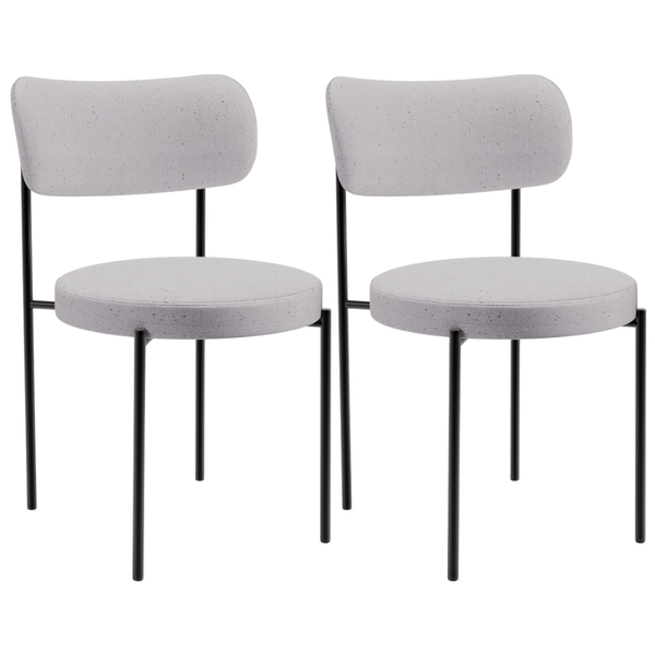 Kit 02 Cadeiras Estofadas Para Sala De Jantar Louise L02 Linh