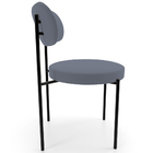 Kit 02 Cadeiras Estofadas Para Sala De Jantar Louise L02 Sued