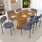 Kit 02 Cadeiras Estofadas Para Sala De Jantar Louise L02 Sued