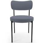 Kit 02 Cadeiras Estofadas Para Sala De Jantar Louise L02 Sued