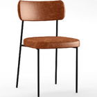 Kit 02 Cadeiras Estofadas Para Sala De Jantar Melina L02 Cour