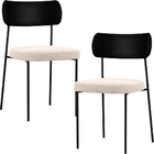 Kit 02 Cadeiras Estofadas Para Sala De Jantar Melina L02 Cour