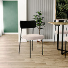 Kit 02 Cadeiras Estofadas Para Sala De Jantar Melina L02 Cour